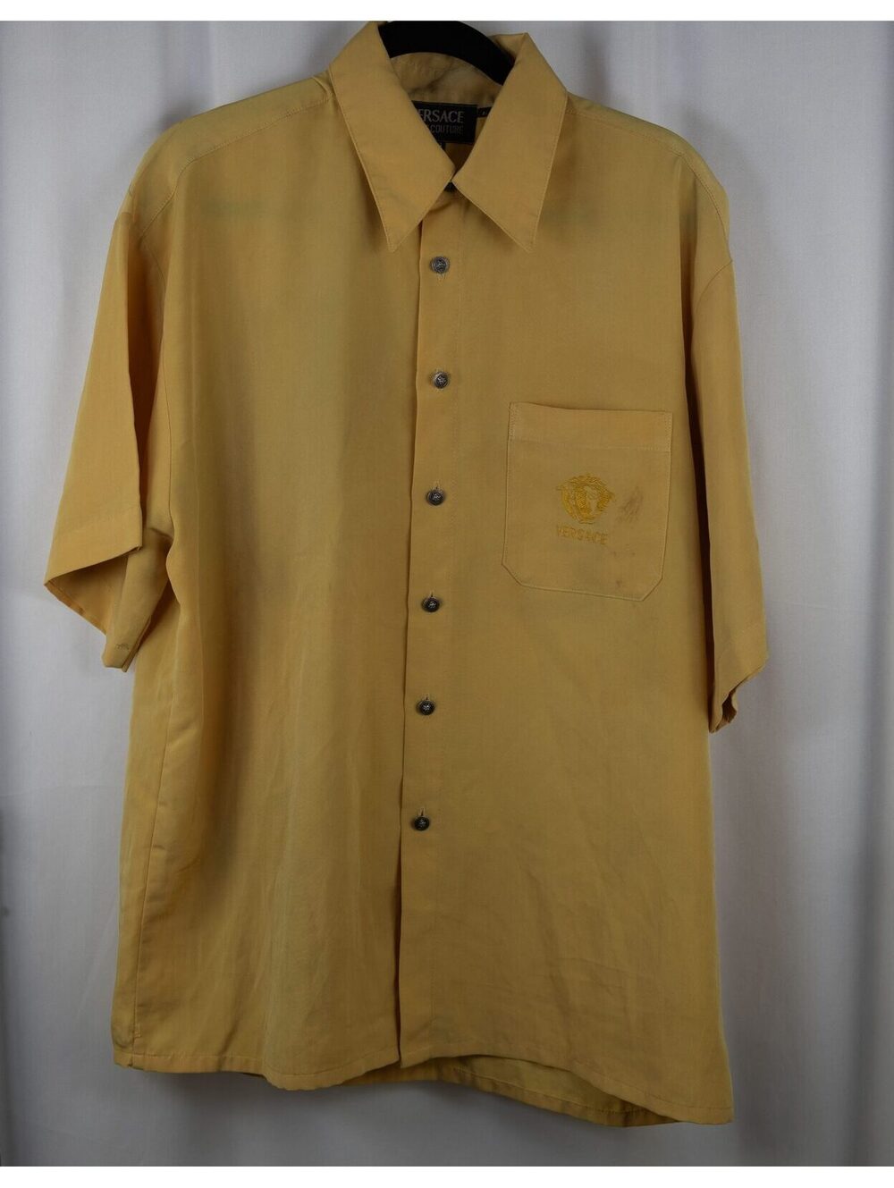Yellow Versace Button Up